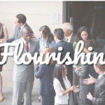 flourishing event brand board 2025